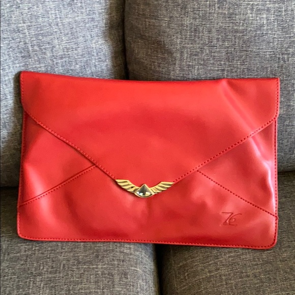 - Dark Red Zone 6 Crossbody clutch bag purse - Picture 1 of 2